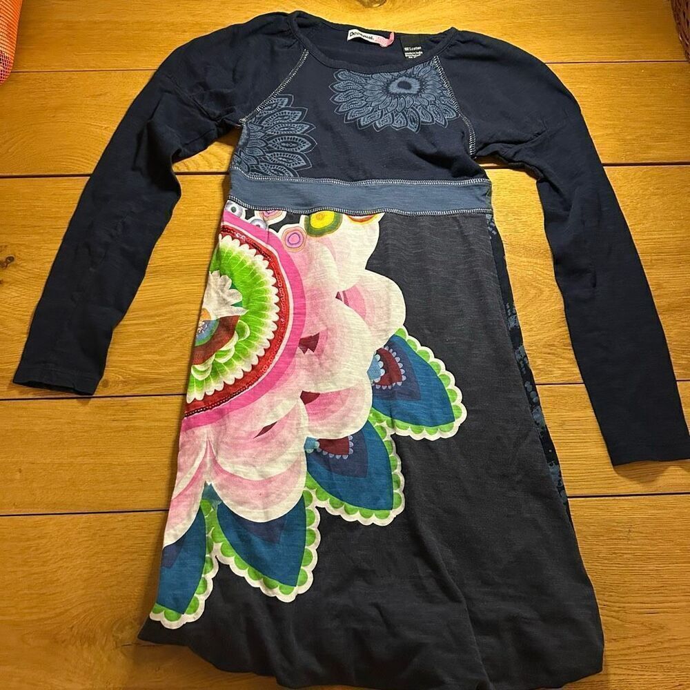 Desigual kids dress flower 11/12